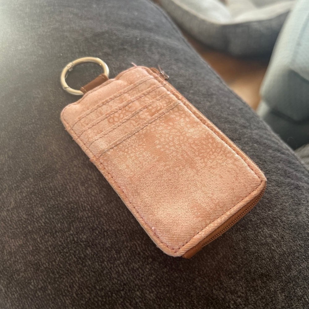 Pink Keychain card carrier